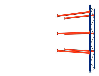 Produktbild: Palettenregal Anbaufeld L 2.800 x T 1.100 x H 4626 mm Produktbild: Palettenregal Anbaufeld L 2.800 x T 1.100 x H 4626 mm