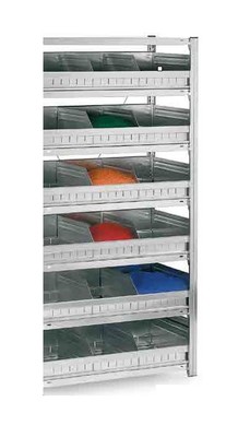 Produktbild Produktbild Schüttgutregal Anbauregal H 2000 x B 1000 x T 500 mm Produktbild Produktbild Schüttgutregal Anbauregal H 2000 x B 1000 x T 500 mm