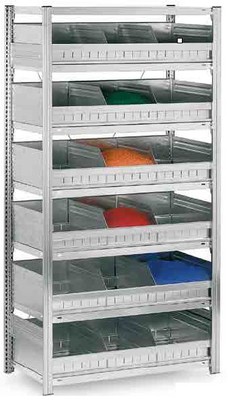 Produktbild Produktbild Schüttgutregal Grundregal H 2000 x B 1000 x T 600 mm Produktbild Produktbild Schüttgutregal Grundregal H 2000 x B 1000 x T 600 mm